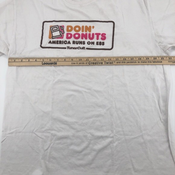 TunerCult Shirts Tunercult Doin Donuts Mens T Shirt Xl White Dunkin